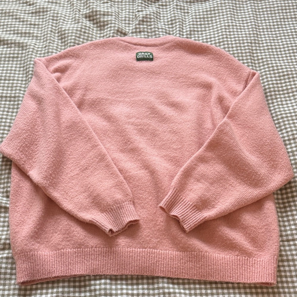 Daily Drills Pink Cardigan Sweater - Picture 3 of 5